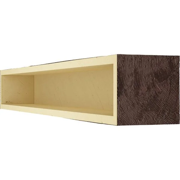 Ekena Millwork MANUPC08X12X72ZY 8x22H x 12x22D x 72x22W Pecky Cypress Faux Wood Fireplace Mantel - Premium Cherry
