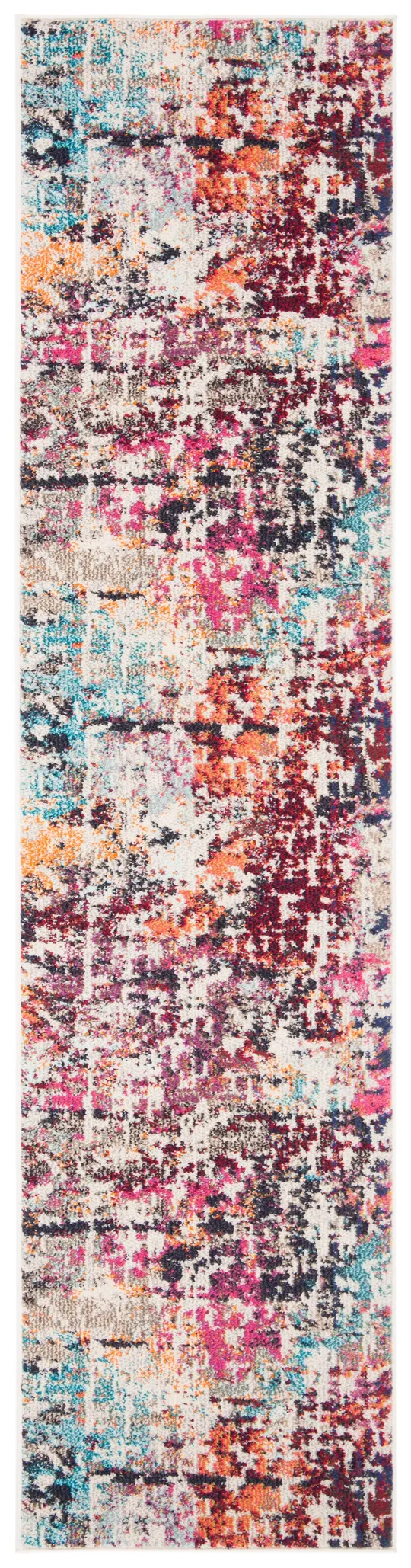 Safavieh Madison MAD458C 5&3x22 x 7&6x22 Red - Light Blue Area Rug