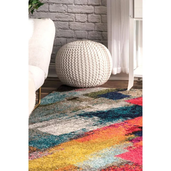 nuLOOM Bohemian Beth Shag Multi 9& x 12& Area Rug