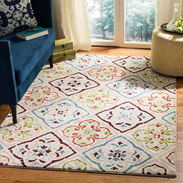 Safavieh Sagamore Light Grey/ Terracotta Rug (6& x 9&)