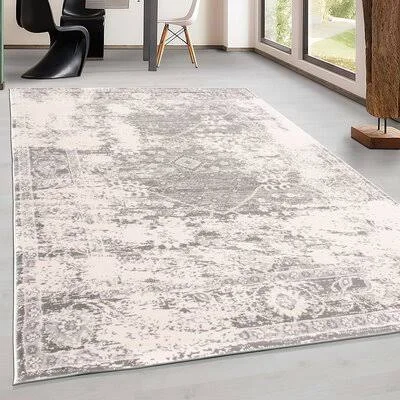 Azulejos Oriental Gray/Ivory Area Rug Langley Street Rug Size: Rectangle 10& x 14&