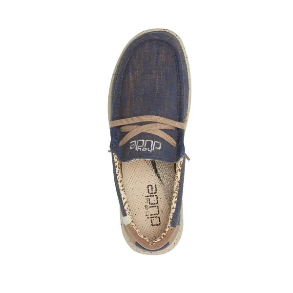 Hey Dude Men's Wally Free Natural Blue Shoes 112272128