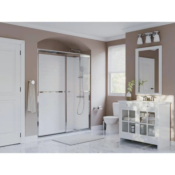 Coastal Shower Doors 1848.66-C Paragon Series 48x22 x 66x22 Framed Sliding Shower Do Chrome