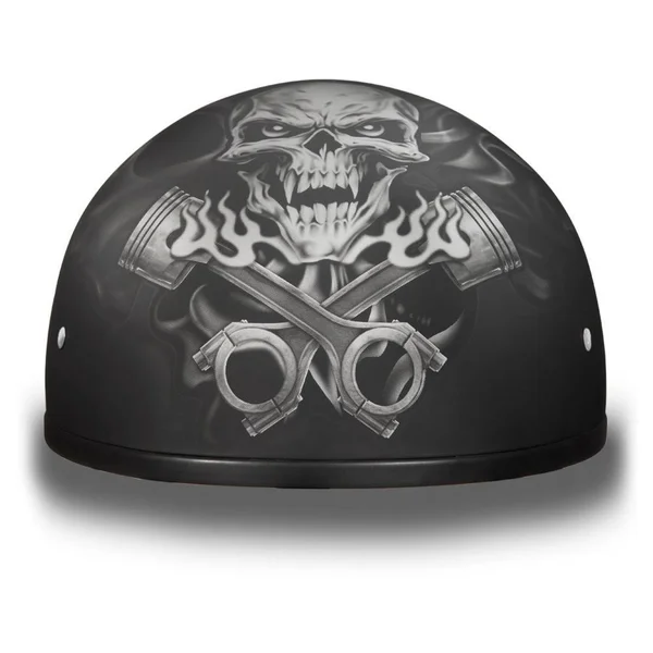 Daytona Skull Cap Pistons Skull Half Helmet