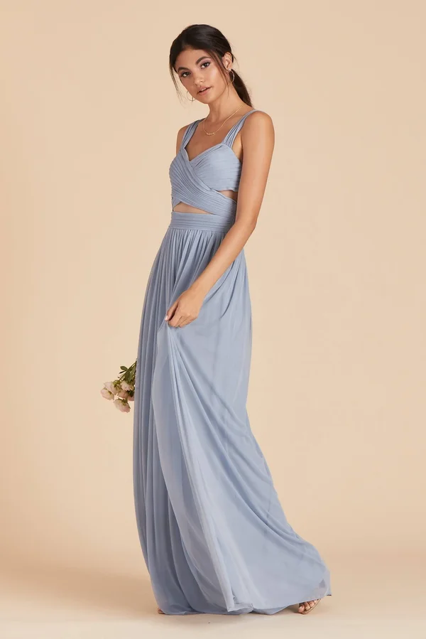 Birdy Grey Elsye Bridesmaid Dress in Dusty Blue XL, Dusty Blue