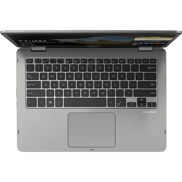 ASUS VivoBook Flip 14 TP401NA WH21T 14″ Convertible Notebook - Pentium N4200 1.1 GHz - 4 GB RAM - 64 GB SSD - Light Gray
