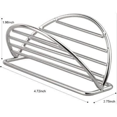 Prep & Savour Taco Holders Stand Stainless Steel Taco Rack Tray Stand Up Holder Kitchen Set for Tortillas - Burritos, Parties