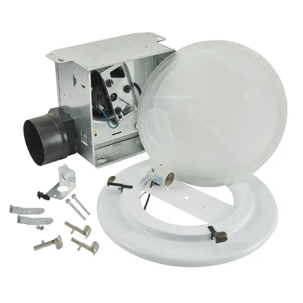 Nutone Decorative Brushed Nickel 80 CFM Ceiling Bathroom Exhaust Fan, 774 770RNLTK