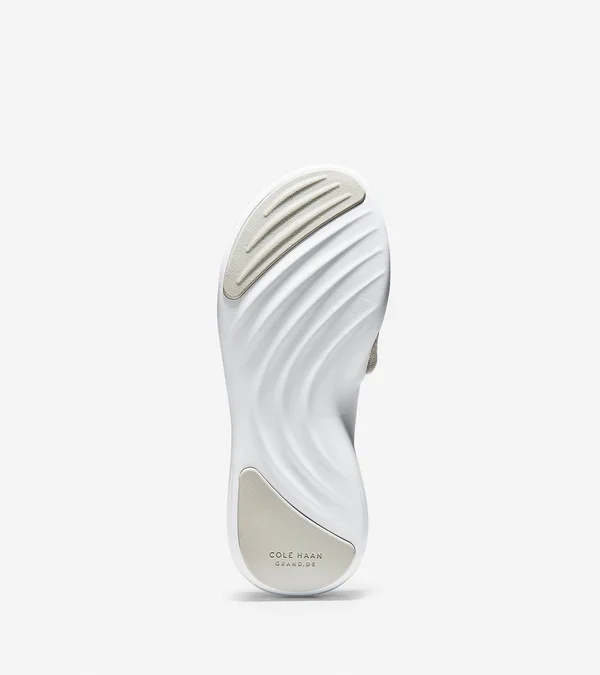 Cole Haan Ella Grand Banded Slide Sandal - Metallic - Flat Sandals