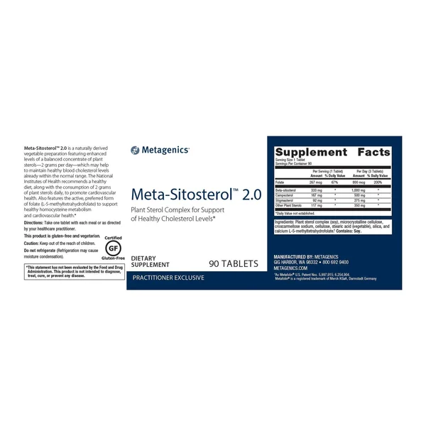 Metagenics - Meta-Sitosterol 2.0 - 90 Tablets