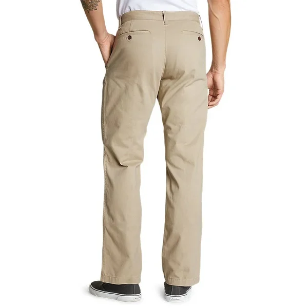 Eddie Bauer Men's Classic Wash Chino Pants - Brown - 30/30