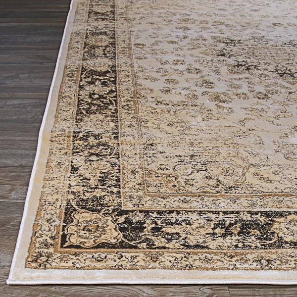 Martina Halston Area Rug - Cream/Black 2& x 3&7x22
