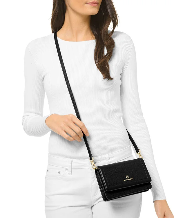Michael Kors Jet Set Charm Small Phone Crossbody Tea Rose One Size