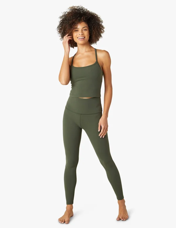 Slim Racerback Cropped Tank, Beyond Yoga Eden Green, M