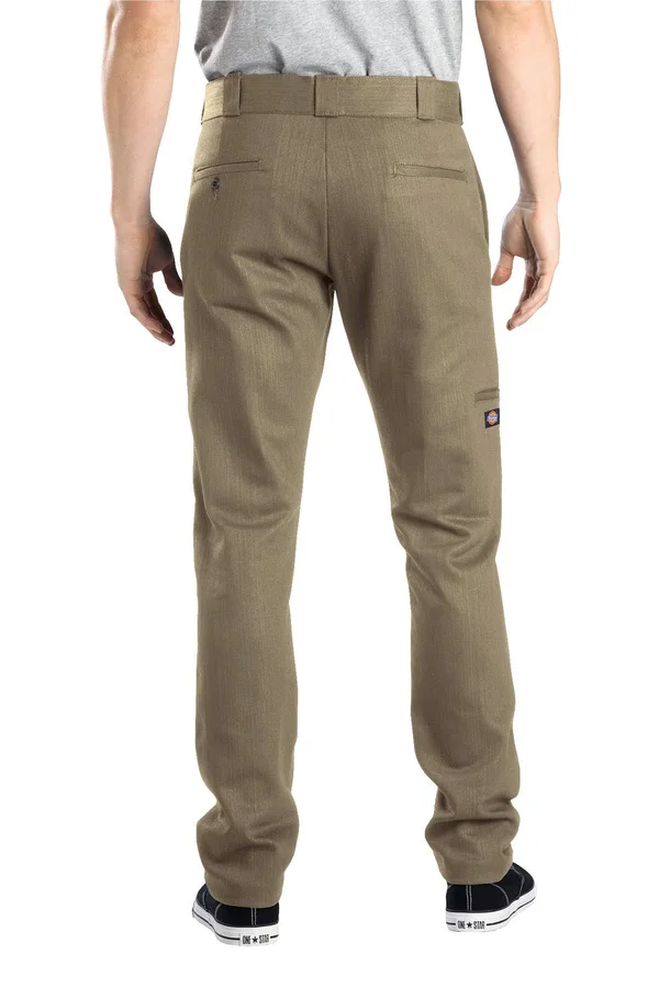Dickies Men's Skinny Straight Fit Double Knee Work Pants