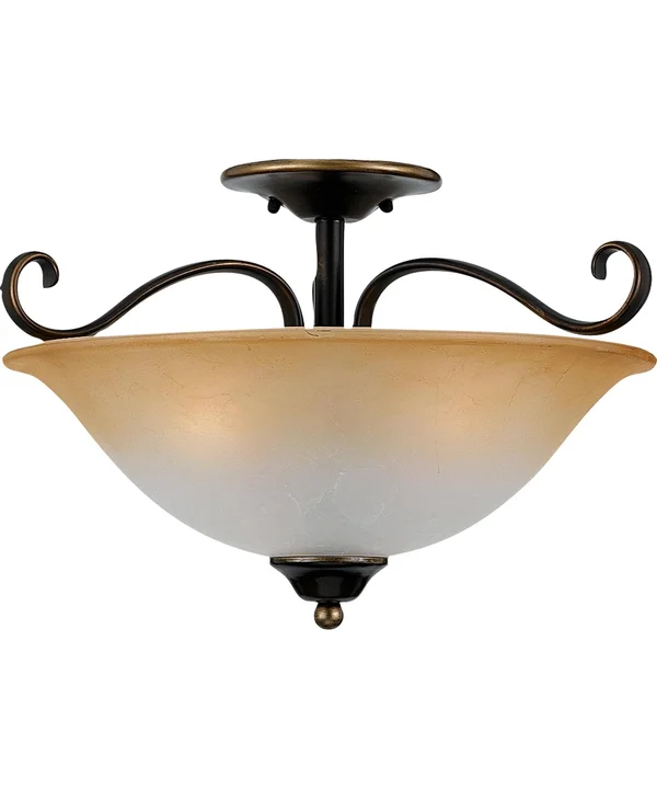 Quoizel DH1718PN Duchess Semi Flush Mount Light, Palladian Bronze