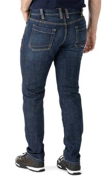 5.11 Tactical Defender Flex Slim Jeans - Men's W28 L36 Stone Wash Indigo 74465-648-28-36