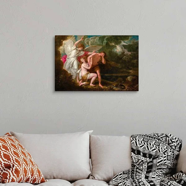 The Expulsion of Adam and Eve from Paradise, Canvas Wall Art, 30x20, Great Big Canvas