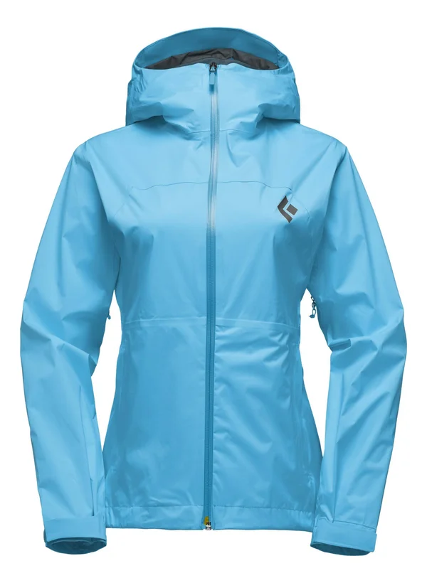 Black Diamond Women's Stormline Stretch Rain Shell - Xxs - Spruce