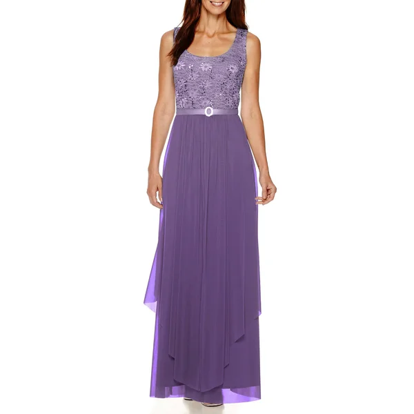 Ru0026M Richards Womens Sequin Lace Long Jacket Dress - Mother of The Bride Dress