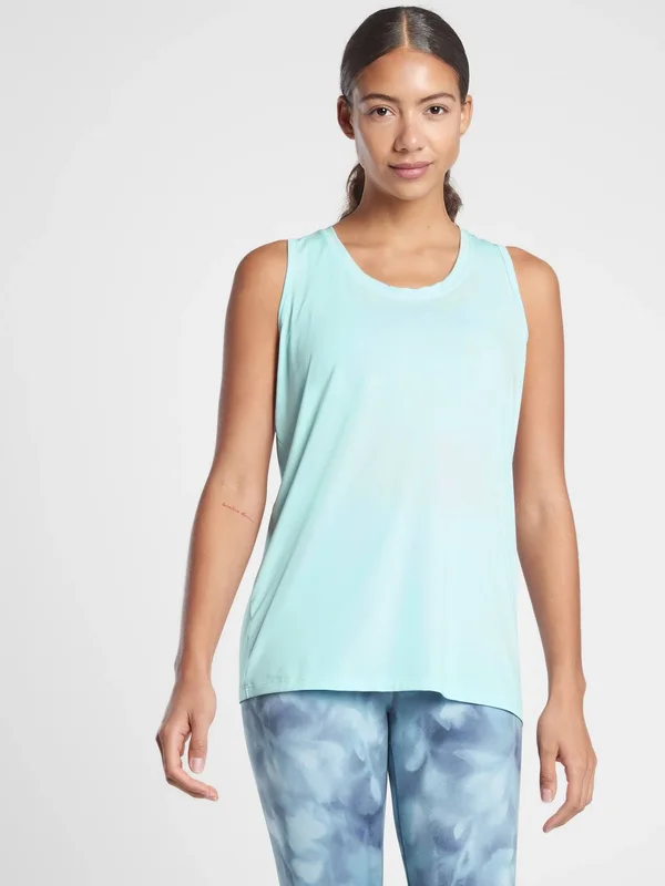 Athleta Women's Drishti Tank Gentle Blue Plus Size 1x
