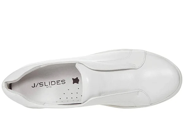 J/Slides Noel SP Sneaker White Leather - White 8.5 Medium