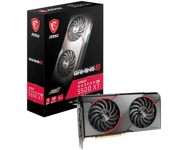 MSI Radeon RX 5500 XT RX 5500 XT GAMING X 8G Graphics Card - 8 GB, 8 GB GDDR6 - 128-bit - 1685 MHz