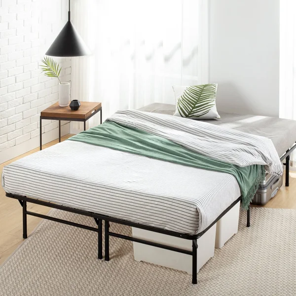 Priage by Zinus Deluxe Smart Base Steel Bed Frame - King