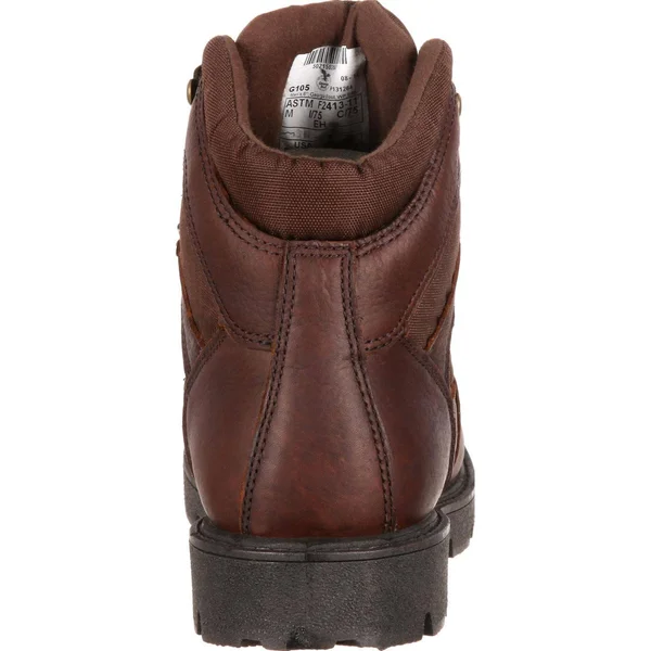 Georgia Boot Men's 6 in. Homeland Waterproof Work Boot - G106, Brown