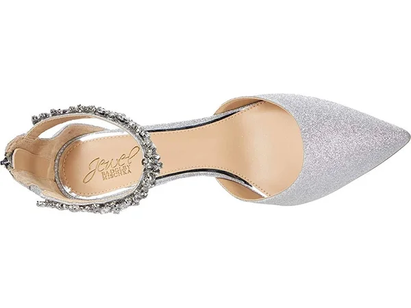 Jewel Badgley Mischka Raleigh Women's Shoes 9294922 - 10 M - Silver