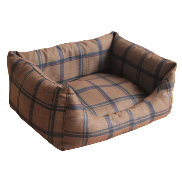 Pet Life Wick-Away Nano-Silver and Anti-Bacterial Water Resistant Rectangular Dog Bed - Dark Brown - Large