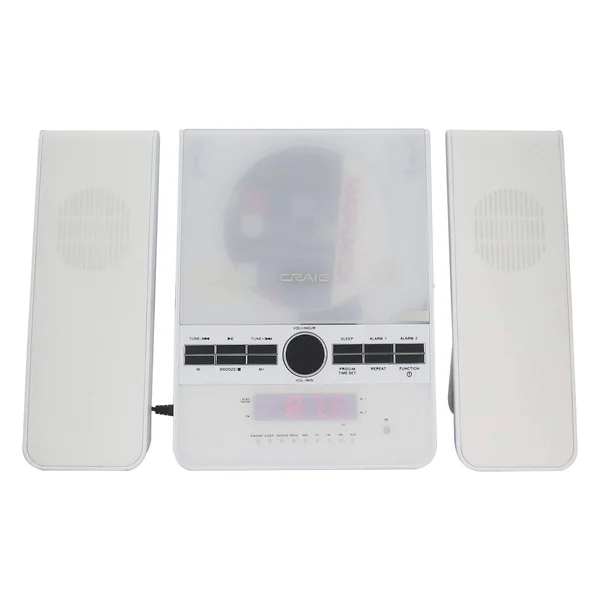 Craig CM427BT-WH 3-Piece Vertical CD Stereo Shelf System with Am/fm Radio, Bluetooth Wireless Technology & Remote Control in