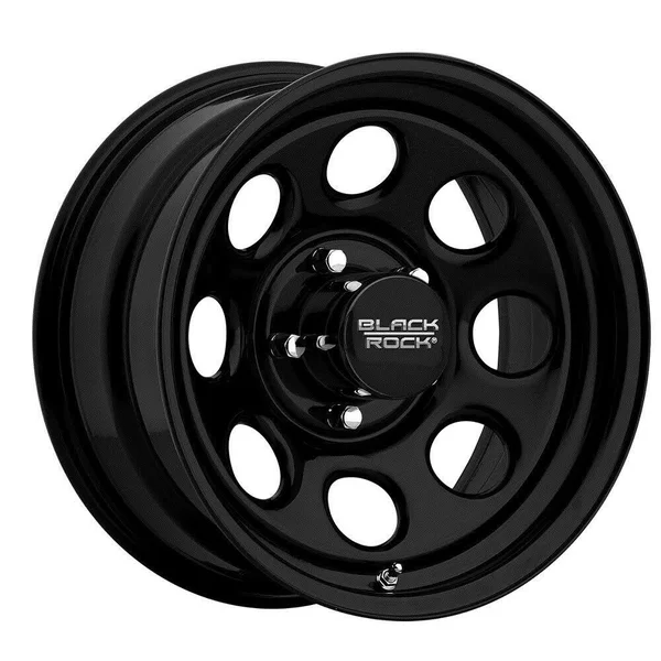 Black Rock 997B Soft 8 16x7 Matte Black 16x7 Wheels & Access