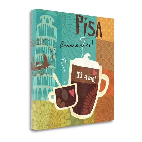 Tangletown Fine Art Cup, Les II by Veronique Charron, Giclee Print on Gallery Wrap Canvas