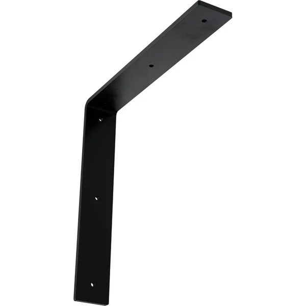 Ekena Millwork BKTM02X12X12HAPBL 2x22W x 12x22D x 12x22H Hamilton Steel BRACKET, Powder Coated Black