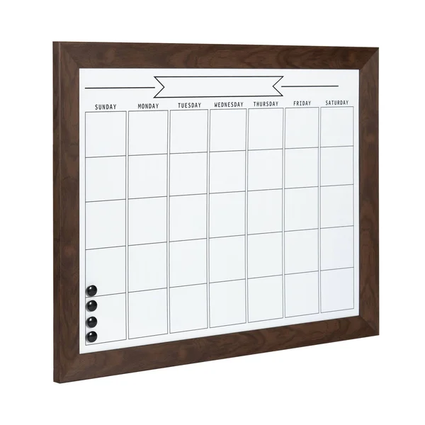 29x22 x 23x22 Beatrice Framed Magnetic Dry Erase Monthly Calendar Brown - DesignOvation