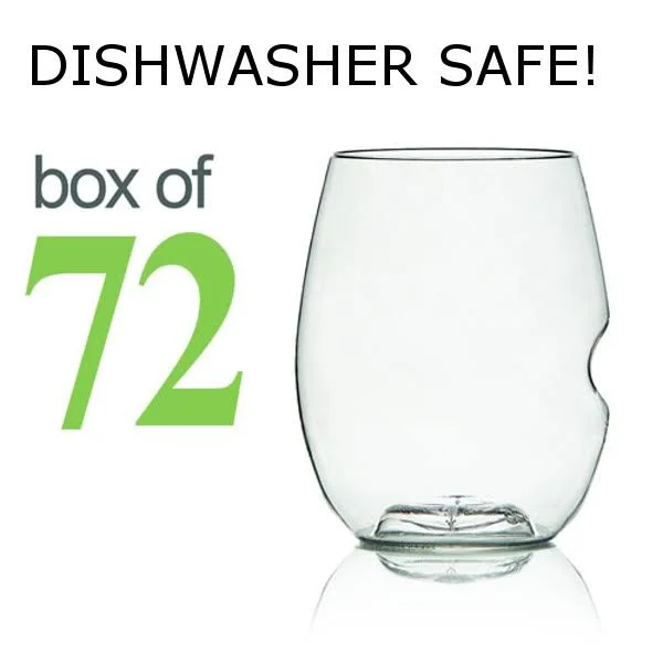 Govino Cocktail Stemless Glasses Dishwasher Safe (Set of 4) - 3 x 3 x 4