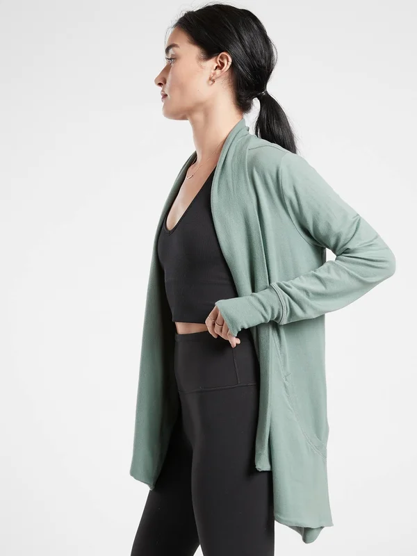 Athleta Women's Pranayama Wrap Minimalistic Grey Plus Size 1x