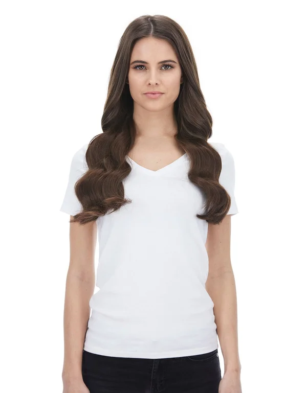 BELLAMI Piccolina 120g 18x22 Chocolate Brown (4) Hair Extensions