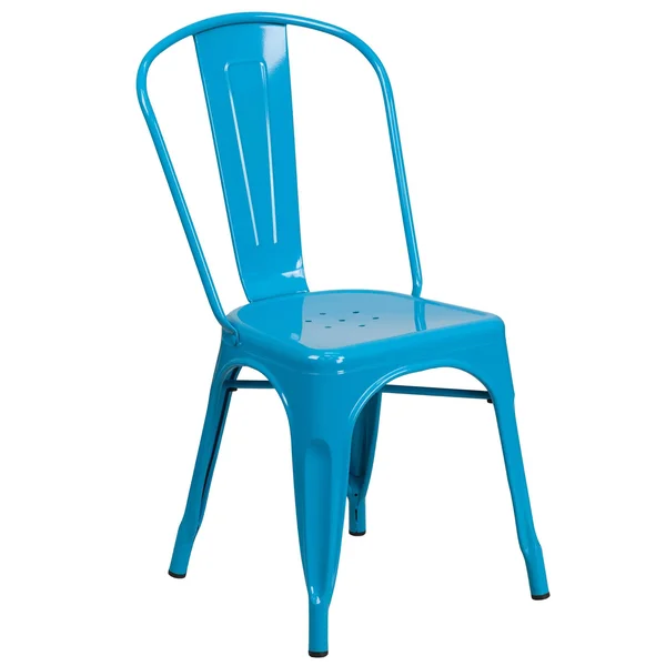 Flash Furniture Metal Stackable Chair - Orange