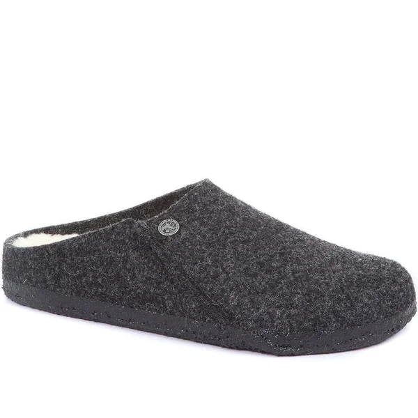 Birkenstock Men's Zermatt Wool Felt Slippers - Grey - US 06.5
