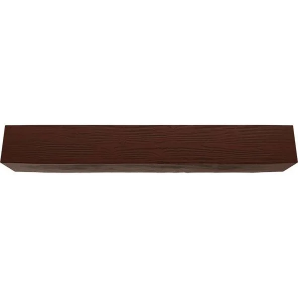 Ekena Millwork BMSD2C0060X040X096PE 6x22W x 4x22H x 8&L 2-Sided (L-beam) Sandblasted Endurathane Faux Wood Ceiling Beam, Natural