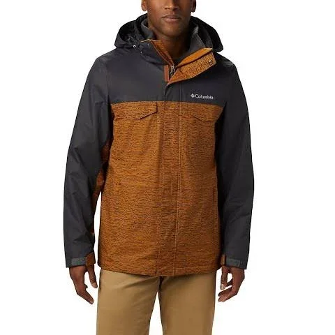 Columbia Timberline Triple I/C Jacket - Men's Burnished Amber Tech Lines Shark Large 1650661795-L