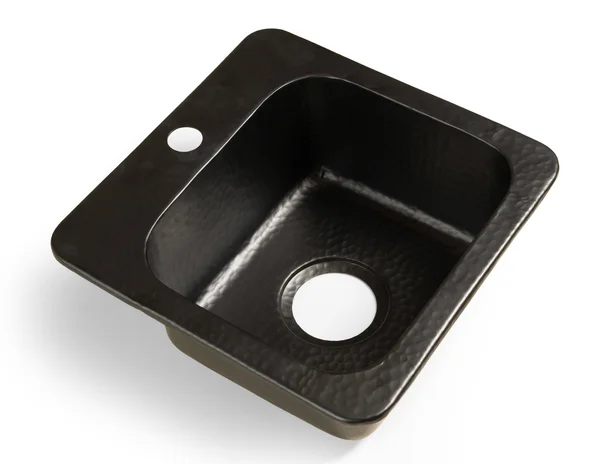 Monarch Abode Hand Hammered Matte Black Baxter Kitchen Bar Prep Sink (15 inches) 19192