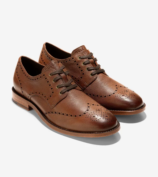 Cole Haan Feathercraft Grand Blucher Oxford - Men's, Dark Brown, Size 11.5, Oxfords, Wingtip