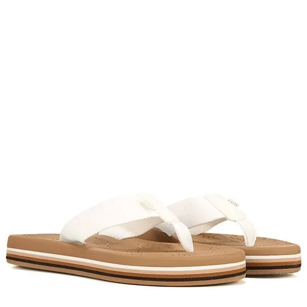 Roxy Women's Gianna Hi Flip Flop Sandals (White/Tan) - Size 10.0 M