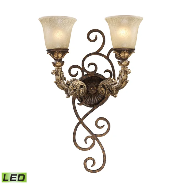 Elk Lighting Regency Burnt Bronze 2-Light Wall Sconce - LED