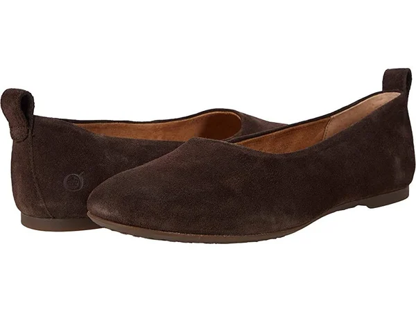 Born Women's &Beca& Flats Shoe (US Size 8.5) in Brown
