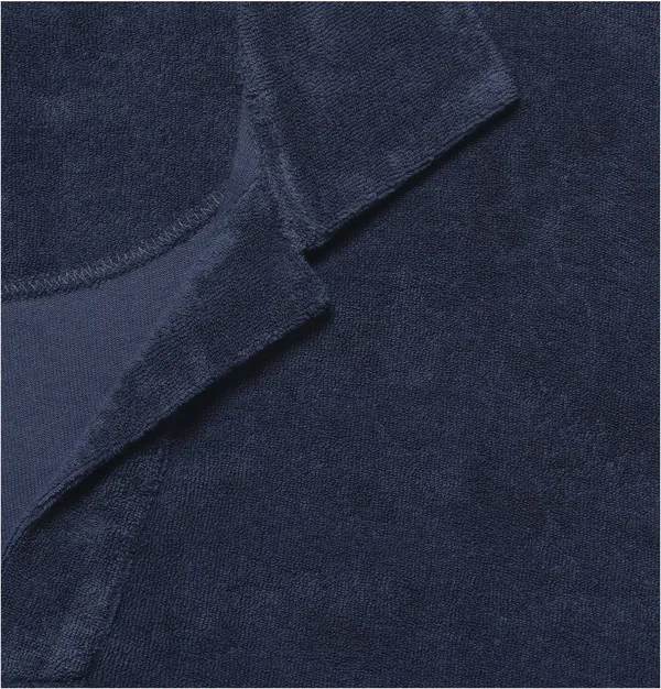 Orlebar Brown Terry Towelling Navy Towelling Resort Polo Shirt - Navy