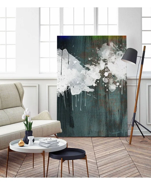 CLICART 24 in. x 36 in. Clouds II by Enrico Varrasso Wall Art, White/ Blue